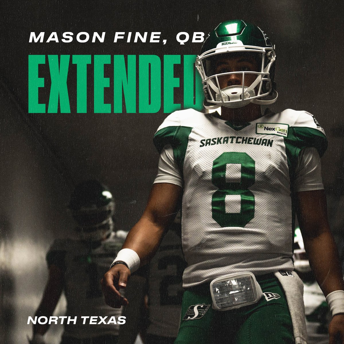 Two more years is "Fine" by us!

The Saskatchewan Roughriders have signed American quarterback Mason Fine to a two-year contract extension.

📰 bit.ly/3SrF5r8