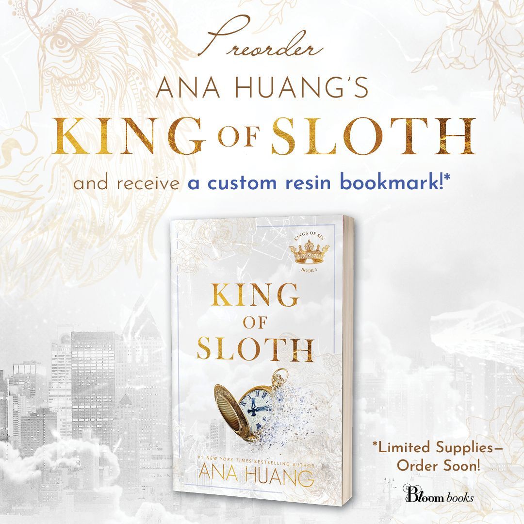 We're delighted to partner with @Sourcebooks on the pre-order campaign for Ana Huang's new book, KING OF SLOTH! 👑 Purchase your copy with us to receive a specially designed resin bookmark, while supplies last. 😍 bluewillowbookshop.com/pre-order-king…