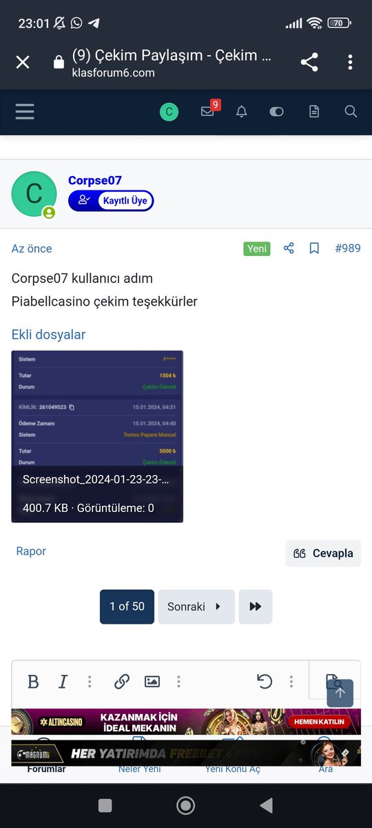 Solvation17's tweet photo. Piabellacasino çekim çok hızlı
Teşekkürler piabellacasino
Corpse07 kullanıcı adım
Klasforumda paylaştım
@PiaBellaCasino_ https://t.co/WxIUhGdnS2