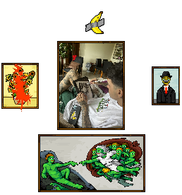 Stop and take a moment to pay homage to one of the most underrated artists on Solana: <a href="/marculinopng/">marculino.png 🌲🥩</a>. The young genius has created some of the more iconic pixel art of our space, lets take a deep dive! 🧵