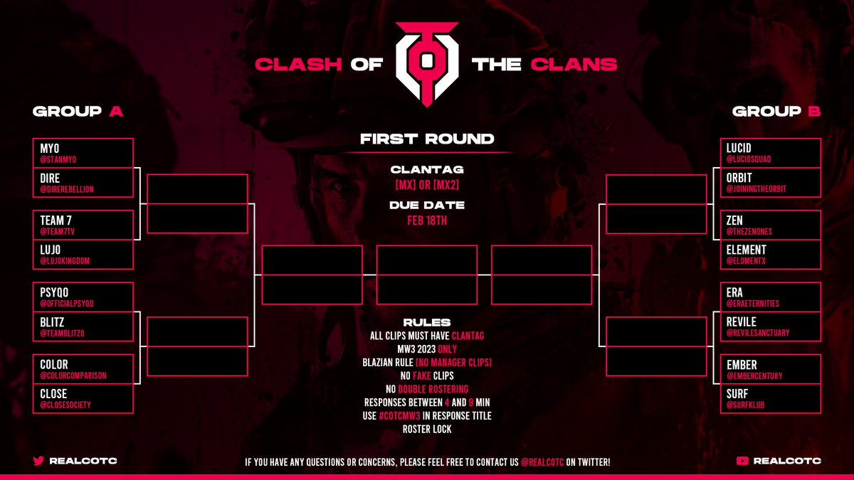 RealCOTC's tweet image. #COTCMW3 Round 1