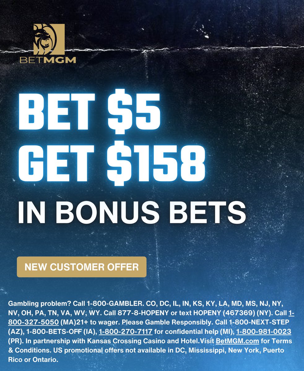 CodyBrownBets's tweet photo. 🏀 NBA Parlay

These legs are combined on BetMGM in the SGP section. 

Join here: https://t.co/BN2mlRKs0V

You can place $5 or more on this and immediately get $158 in bonus. Perfect to fund your bank roll for the week.

21+, gamble responsibly. https://t.co/SFLaCbH7x2