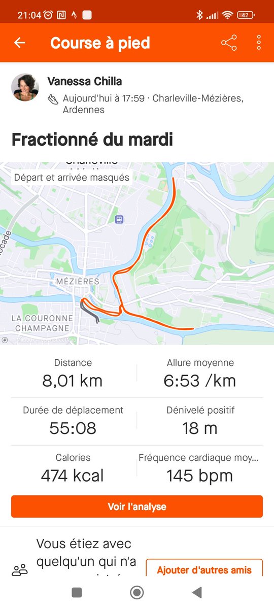 🏃🏃Fractionné du mardi avec les copains #ardennes