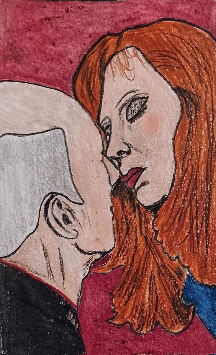 A redo of this...I get better every time...one of my favorite moments...#picrusher #GatesMcFadden #PatrickStewart 
#StarTrekLegacy I would love to see more of their story...😊💙❤️