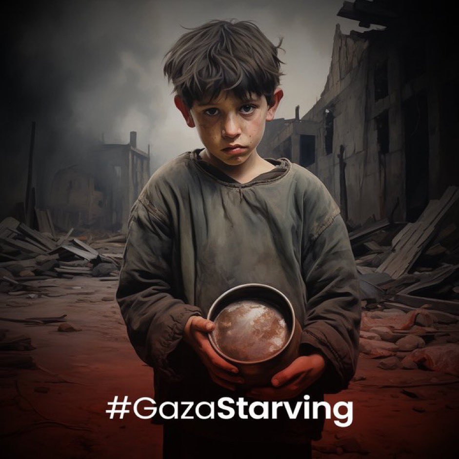 #GazaStarving