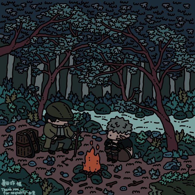 「森林 夜」のTwitter画像/イラスト(新着)