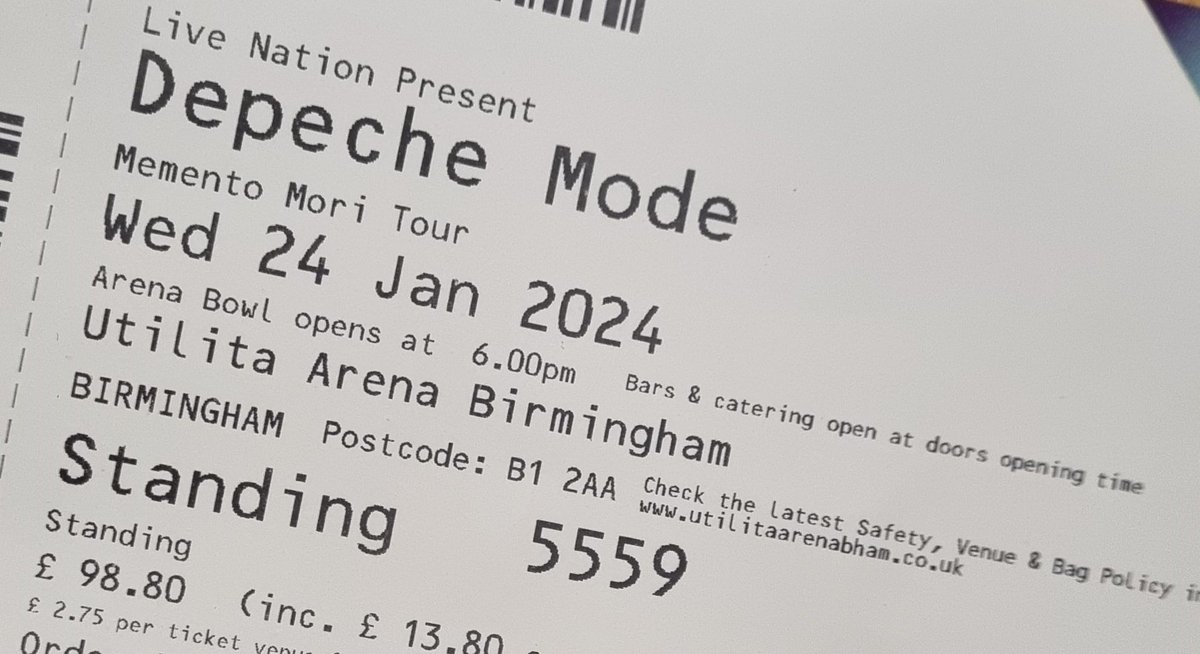 Last minute gig for tomorrow night 🥳 #depechemode
