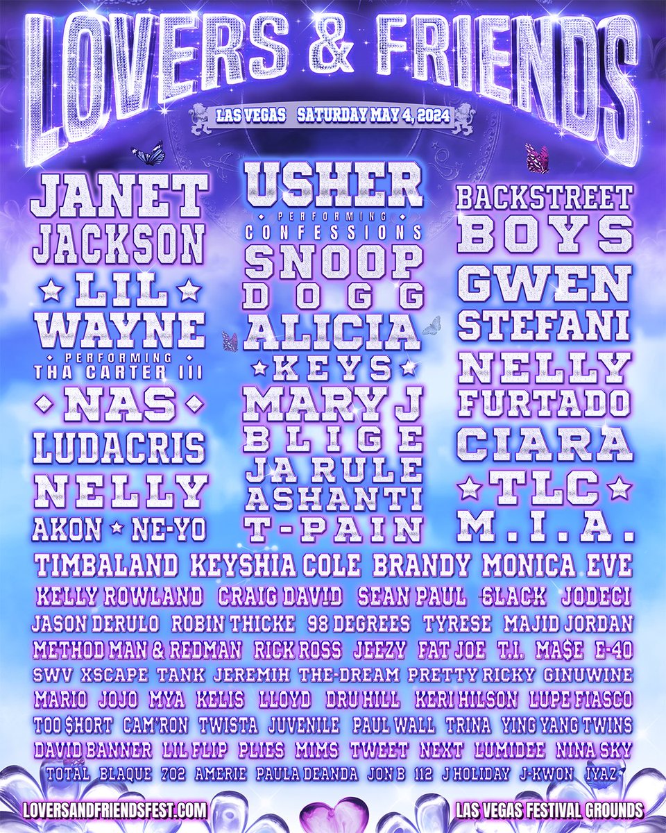 ComplexMusic's tweet image. LOVERS &amp;amp; FRIENDS 2024 LINEUP ✨