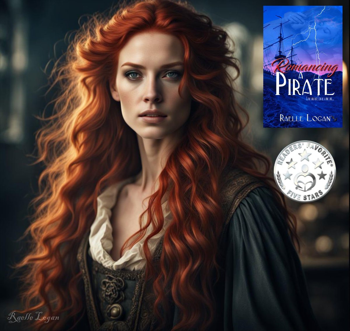 ROMANCING A PIRATE ❁.•°*”˜🗡˜”*°•.⚔🏴‍☠️🗡🏴‍☠️ When Hunter Draylin finds a woman sitting on his bed amidst his quarters aboard his pirate ship, he almost cannot believe his eyes, but after the lady in distress innocently fondles the necklace she wears, he recognizes the emerald