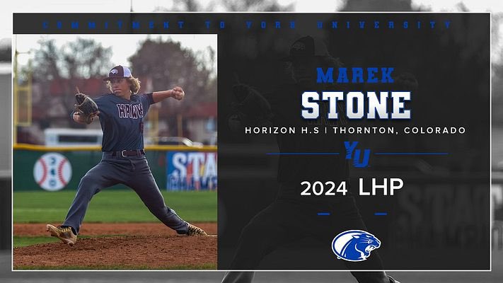 Welcome to the Panther family Marek Stone, a LHP from Colorado out of Horizon HS. A huge addition to the pitching staff!