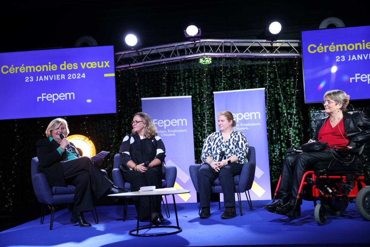 #Voeux2024 | <a href="/NadinePradier/">Pradier Nadine</a> : "Notre engagement est de changer et améliorer la vision sur le #Handicap : la personne en situation de handicap est un citoyen qui s'inscrit dans la société, choisit en confiance son accompagnant et contribue au #PleinEmploi." #Autodétermination