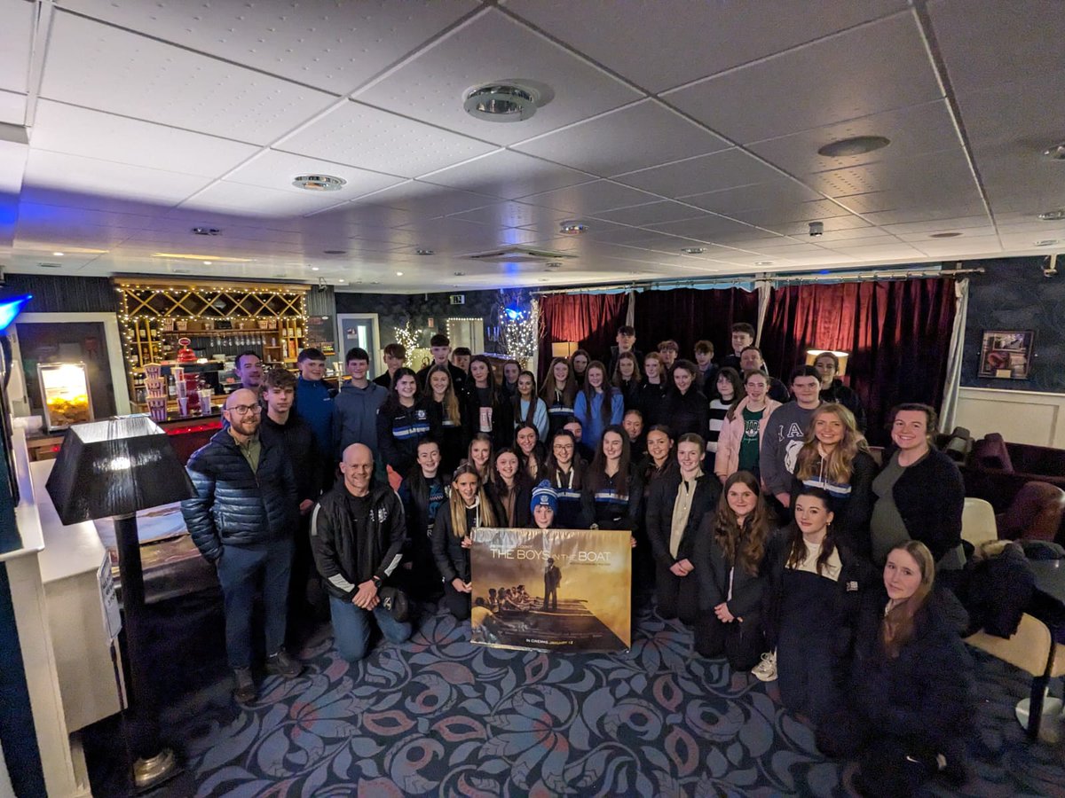 Thanks to our Coaches and Committee for treating us to a night at @carrickcineplex on Friday last to see #TheBoysintheBoat @RowingIreland