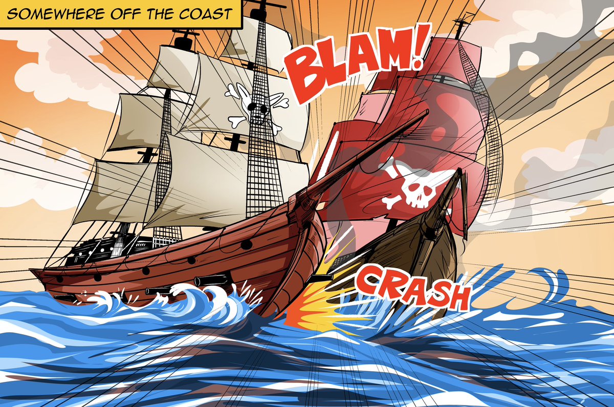 Regardless of lack of mints or other factors founders may use as an out to stop delivering, the difference between them &amp; me is that this is my life’s work now. Regardless of checkpoints for our project, this story CONTINUES!!! Chapter 3 incoming HOT! And we are at sea! 🌊 🏴‍☠️
