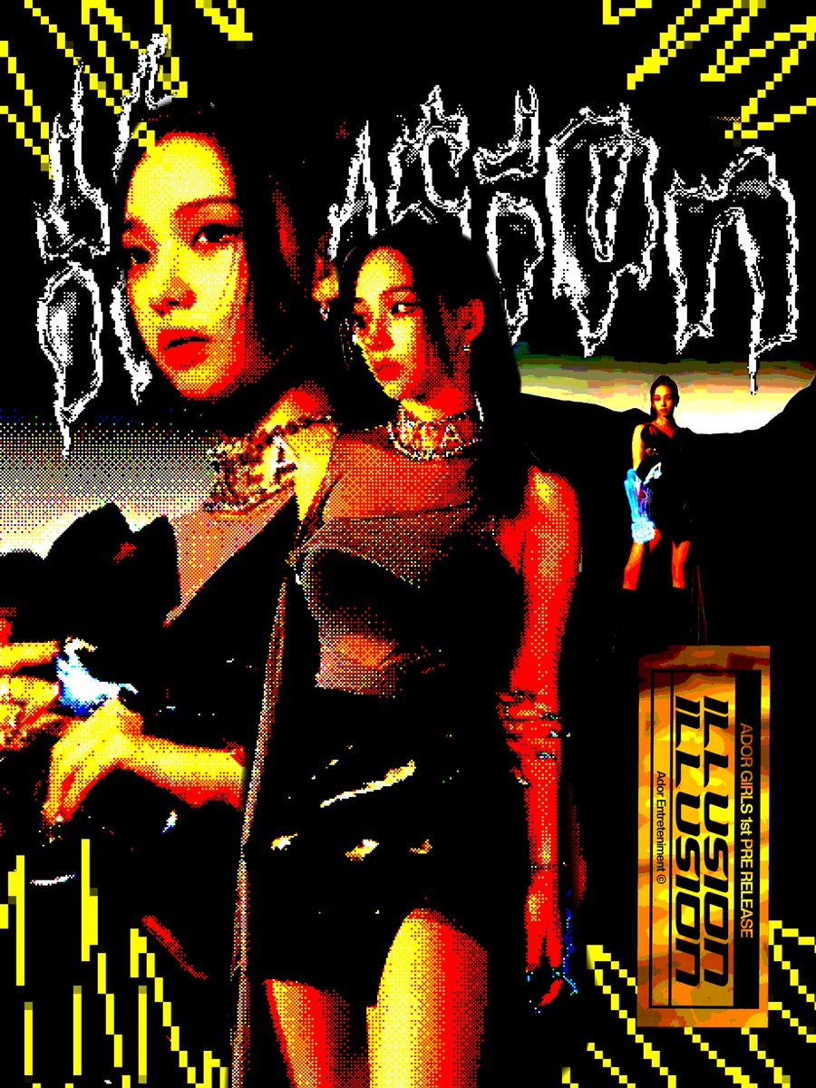 ADORB2B's tweet photo. ADOR GIRLS 좋아하다 " #ILLUSION
✮ ⋆ ˚｡𖦹 ⋆｡°✩ 1ST PRE/RELEASE 

👾✮👾✮👾✮👾

HADLER ' CONCEPT 

➫ 2024.02.01 1PM (KST) / 0AM (ET)
M/V RELEASE ✅ 

[ # ] #ADOR #VideoHLC #LUV #ELECTRA  #SHADOW #HADLER #BILLIE ; [ @ ] @RHallucinado @ADORHALLUCINATE https://t.co/RCzO83dtgV