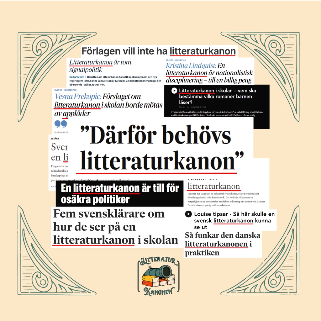 littkanonen's tweet photo. Oönskad av förlagen – tom signalpolitik – disciplinering – applåder?

”Behövs Litteraturkanonen?” var frågan på allas läppar i fjol. I vår besvaras den äntligen när Juvenalorden sätter upp musikrevyn Litteraturkanonen på Uppsala stadsteater. Biljettsläpp den 24 februari. https://t.co/tznrhZT2LB