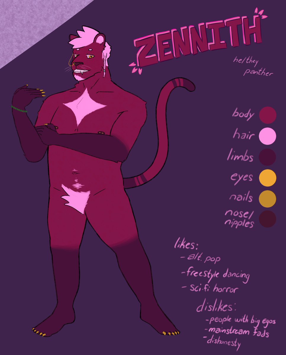 _chuula's tweet image. New year, new ref!
Reintroducing Zennith, more pink than ever.