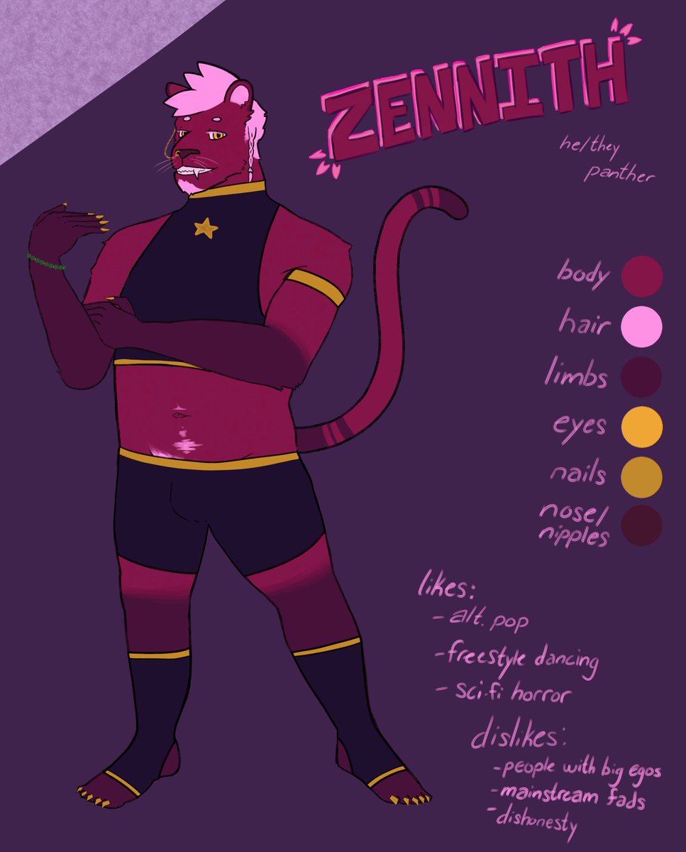 _chuula's tweet image. New year, new ref!
Reintroducing Zennith, more pink than ever.