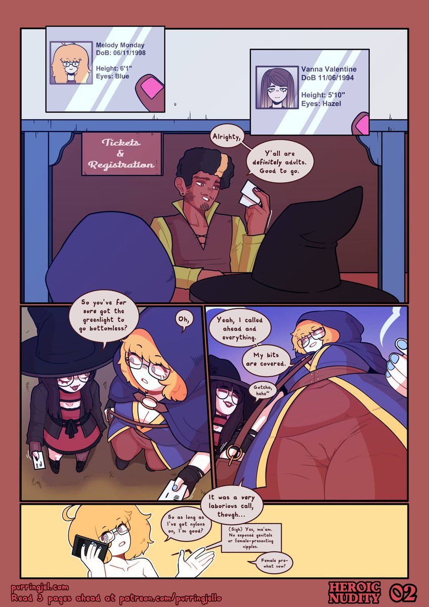 purringjel's tweet photo. Introducing my next comic:
⚔️"Heroic Nudity: A Tale of Swords and Souls"⚔️

New pages will be posted every Tuesday!
You can support me on Pあtreon to read 3 pages ahead 💛 https://t.co/DTBykkmPyU