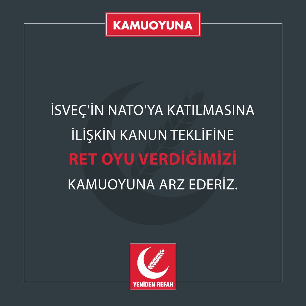 Kamuoyuna duyurulur.