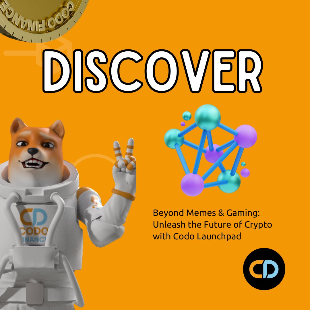 CodoFinance's tweet photo. Beyond Memes &amp; Gaming: Unleash the Future of Crypto with Codo Launchpad

https://t.co/2yBwso3kpj

#crypto #launchpad #defi #staking #bitcoin #ethereum #eth #btc https://t.co/22n7859um7