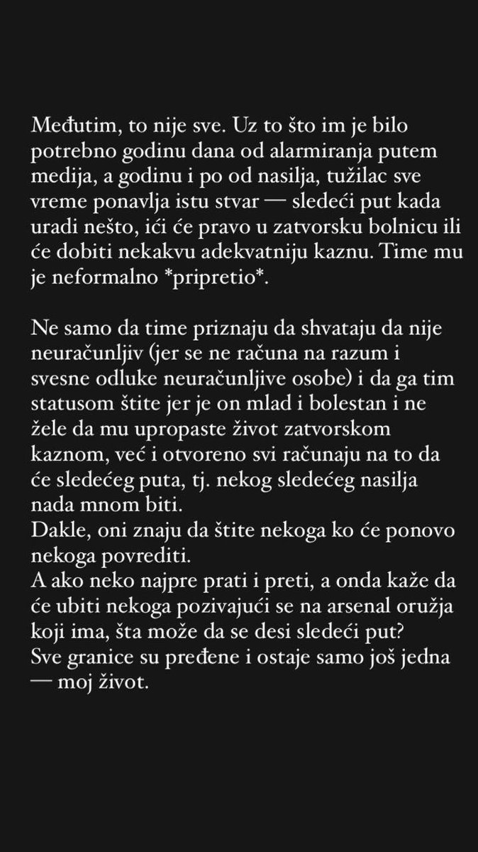 ZSolidarnost's tweet photo. Pre godinu dana naša Jelena Riznić izašla je u medije kako bi alarmirala javnost da institucije ignorišu da ima progonitelja koji je ugrožava godinama, da joj je prećeno ubistvom,da je njemu zapljenjen arsenal oružja.
I tačno godinu dana je institucijama trebalo da ne urade ništa https://t.co/GpL0YrI9Q6