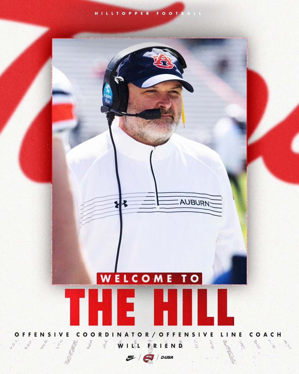 A new 𝐹𝑟𝑖𝑒𝑛𝑑 leading the offense 🤝

Welcome to The Hill, <a href="/CoachWillFriend/">Will Friend</a>!

Details: goto.ps/3SdZrma