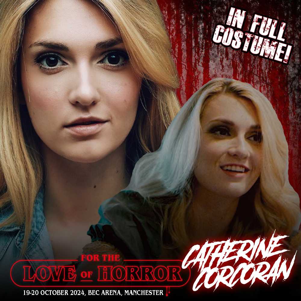 Guest Announcement Catherine Corcoran Joining us for #ForTheLoveofHorror this October is @cathercorcoran #CatherineCorcoran is known for roles in #Terrifier & Return to Nuke 'Em High franchise Catherine will be doing full costume photo op Tickets fortheloveofhorroruk.com/tickets