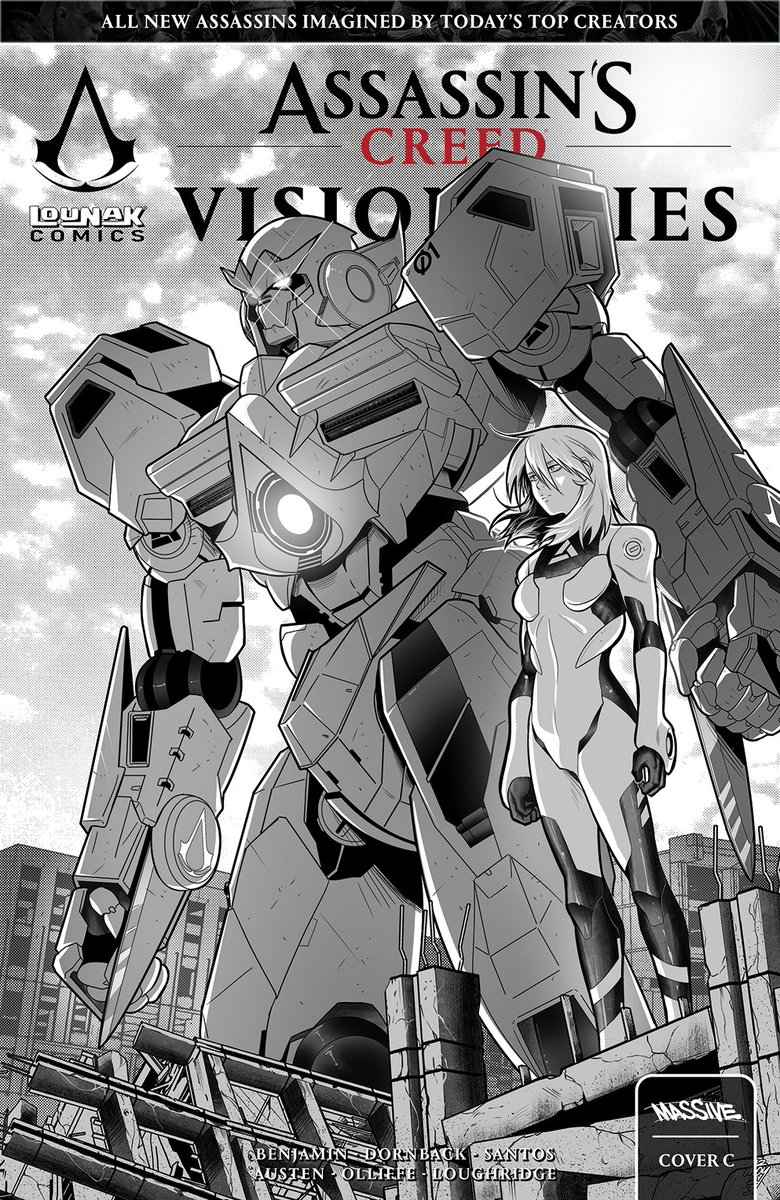Isu_network's tweet photo. ⚠️ BREAKING⚠️

Assassin's Creed: Visionaries Volume 2 is releasing on the 14th of February including three new stories spanning across Feudal Japan, The American Civil War and a Futuristic setting involving Mechs and Kaijus.

-  Shinobi. 🇯🇵

- Uncivil War. 🇺🇲

- Project Altaïr. 🦖

#AssassinsCreed #AssassinsCreedVisionaries
@studiolounak #Ubisoft