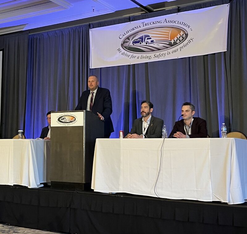 Last week, our Head of Policy Sam Loesche joined a panel at CTA's Annual Conference to discuss the future of autonomous trucking. They covered the tech behind autonomous trucks, the regulatory landscape shaping their deployment, and what lies ahead. Thanks for having us @Caltrux!