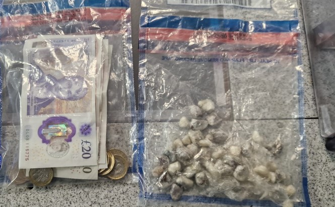 Plain clothes patrols of our ward resulted in arrest of a male for possession with intent to supply class A drug at the local hotspot.