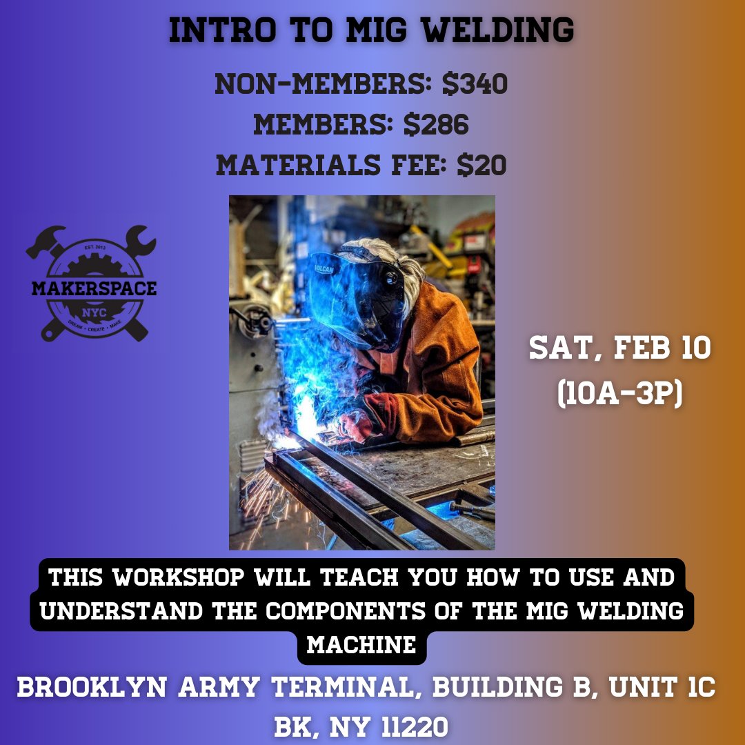 🚨 Classes, Classes and more classes!!!! Interested in using our equipment? Take our group classes to get approved to make something at Makerspace NYC. More classes are listed on our website🛠️