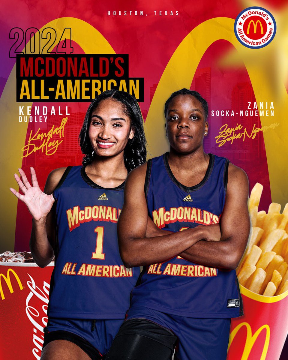 Big Congrats to our 2 very special McDonald’s All Americans and both UCLA commits Kendall Dudley and Zania Socka! Super proud of you both and well deserved! #MAO🥶 #TeamDurant #TeamDurantGirls #mcdonalds🍔🍟