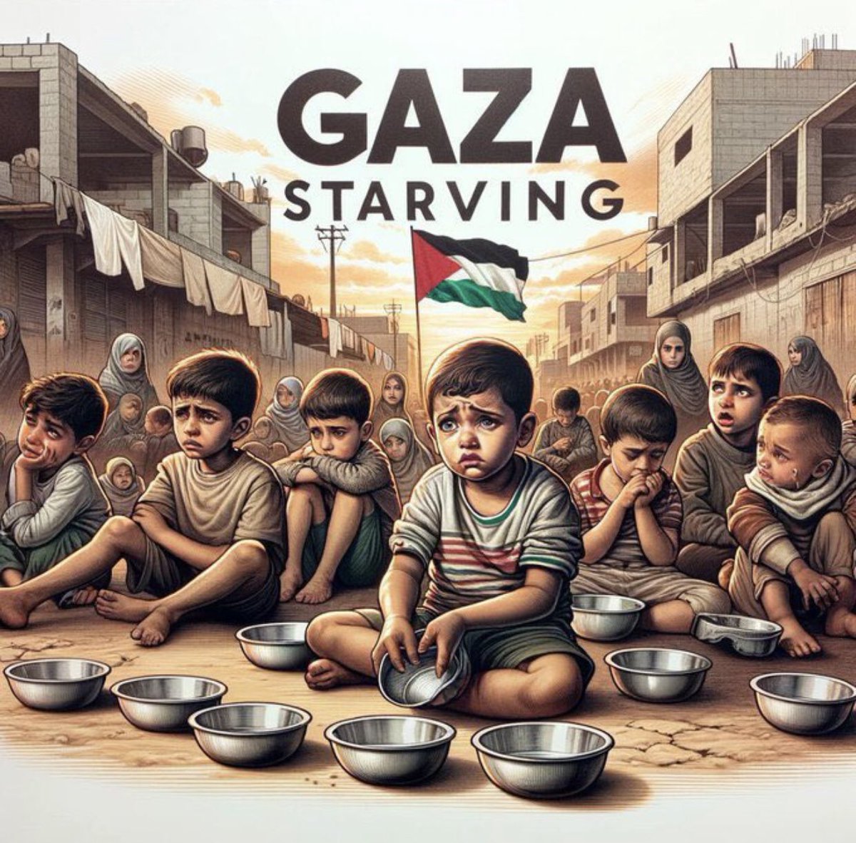 #GazaStarving