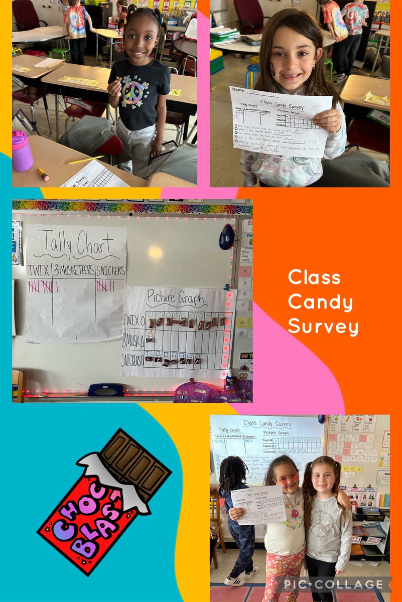 Today we showed how math can be used in real life! We took a class survey about chocolate and created tally charts and picture graphs! #OTESpride #SpartanLegacy