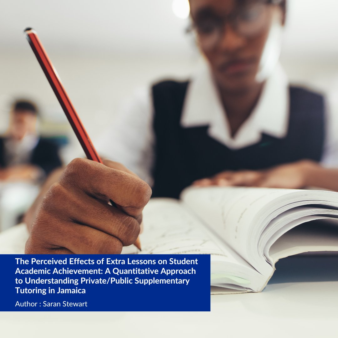 Extra extra read all about it! This study dives into the impact of extra lessons in secondary education, especially in mathematics. The author uncovers students' perceptions and relationships between academic achievement and extra lessons. Visit
doi.org/10.46425/j0416…