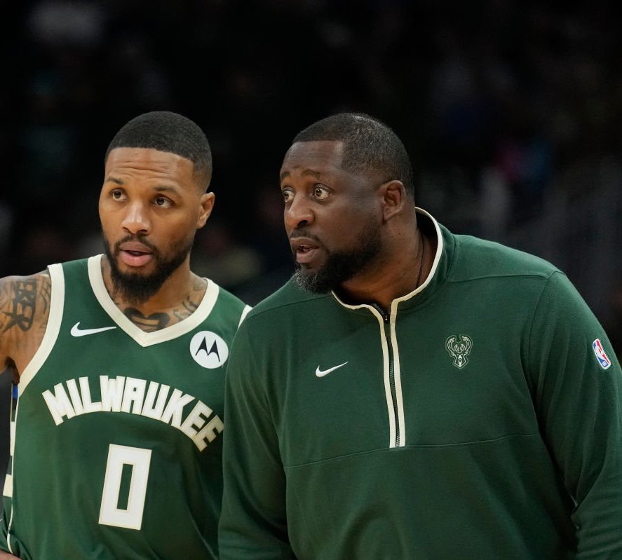 TheDunkCentral's tweet photo. Damian Lillard reportedly had a hard time adjusting to Milwaukee’s offensive scheme, per @TheAthletic 

“Along the way, league sources say, Lillard has spent much of this season struggling with the way the Bucks function on the offensive end. While he had remained patient with coaches and teammates, there was an inevitable pressure on Griffin from the organization to make the most of Lillard’s talent in the kind of way that validates the choice to part ways with Jrue Holiday, Grayson Allen and three first-round picks in order to land him.”

(Via https://t.co/w2vd5RUxH5)
