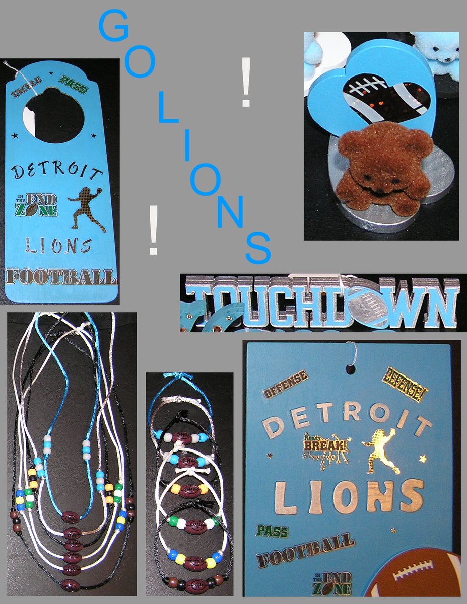 IncredCraftCrea's tweet photo. Go Lions! These are my handmade Detroit Lions items. Prices and ordering info can be found on my website, the link is in my bio.  #DetroitLions #GoLions #NFLPlayoffs #handmade #crafts #SmallBusiness #football https://t.co/O1D6ux0juJ