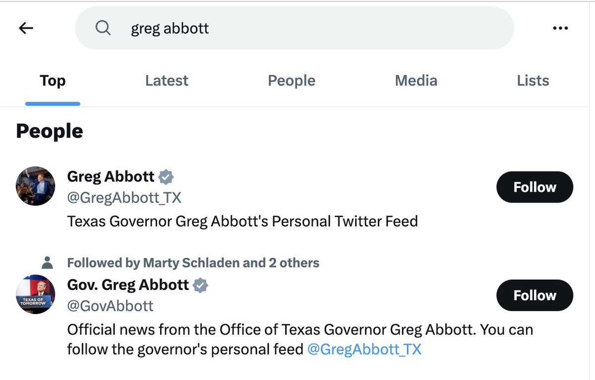 0isthenumber's tweet photo. @kpopnquarantine @PumpkinGroup @theliamnissan Yeah, and the one he used to pratfall here was the official governor account. His personal one is the one with TX at the end. https://t.co/NHr27pe8ff