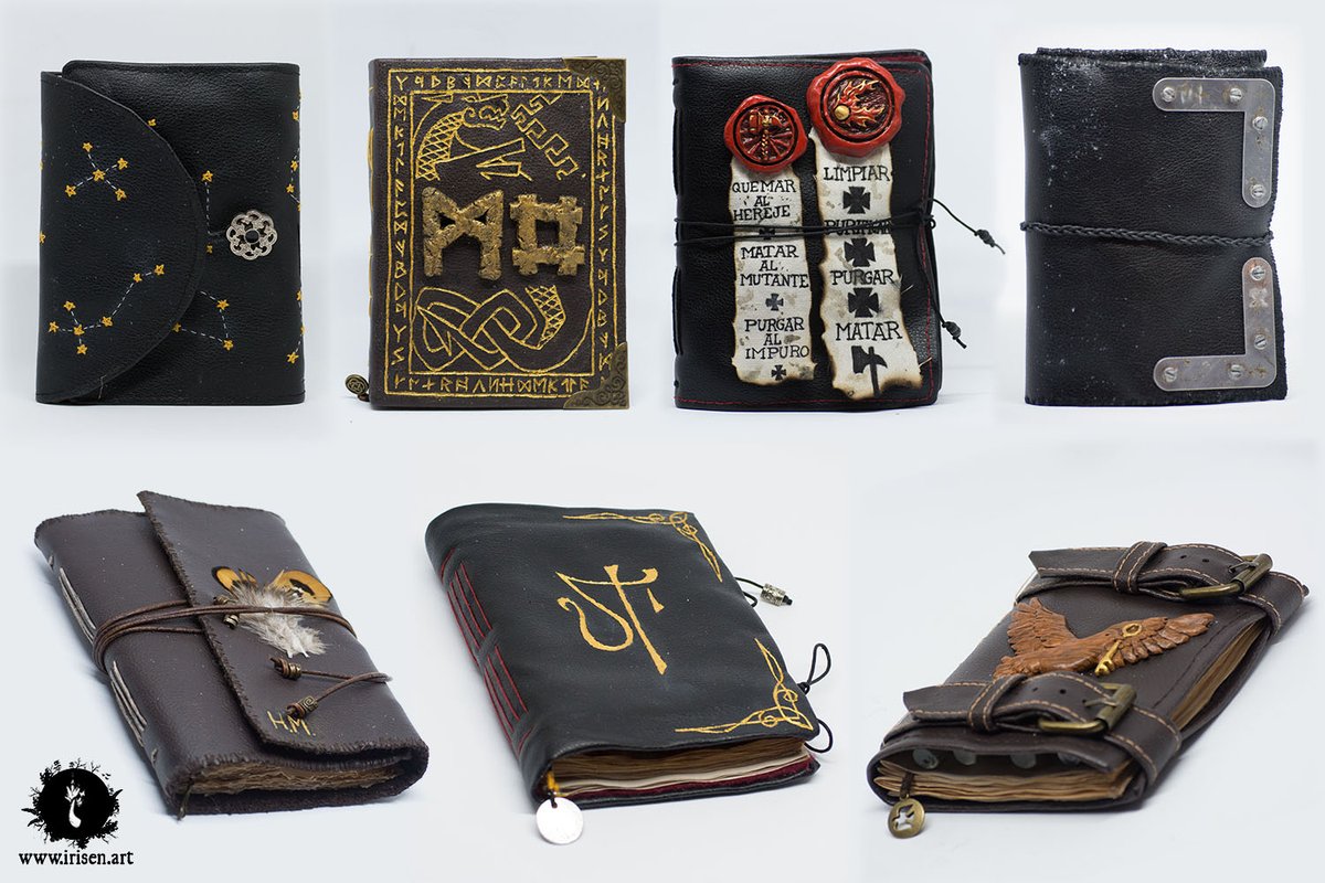 Ahora que vuelve viejo mundo, y que creo que por aquí no las puse nunca... 
Voy a ir enseñando las libretitas temáticas que hice inspiradas en los personajes de una campaña de warhammer que hizo Jacin ☺️