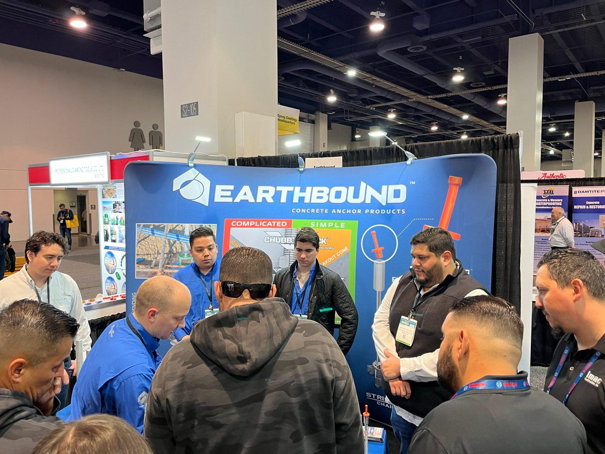 EarthboundCorp's tweet photo. What's going on at the #WOC2024 #WorldOfConcrete?
CONCRETE PEOPLE LOVING #ChubbySmack!
BOOTH S13715 Follow the map--> https://t.co/ZH8n5HeNWS
#earthboundcorp #ebcorp #ChubbySmack #ChubbyNubbi #Flushtopanchors
@WorldofConcrete https://t.co/4AZ07Qtova