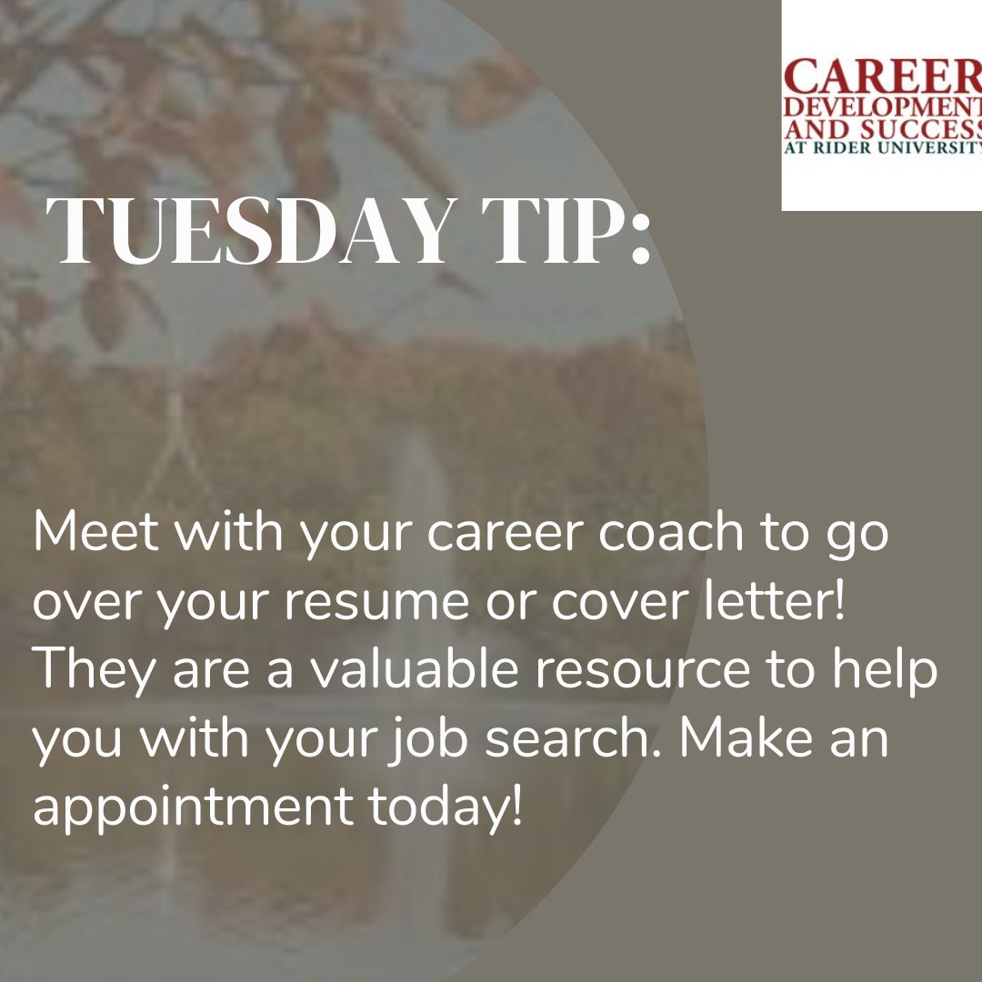 Hi Broncs! In the new semester, make an appointment with your school's career coach to go over your resume or any other career advice you may need. Have a great rest of your day!