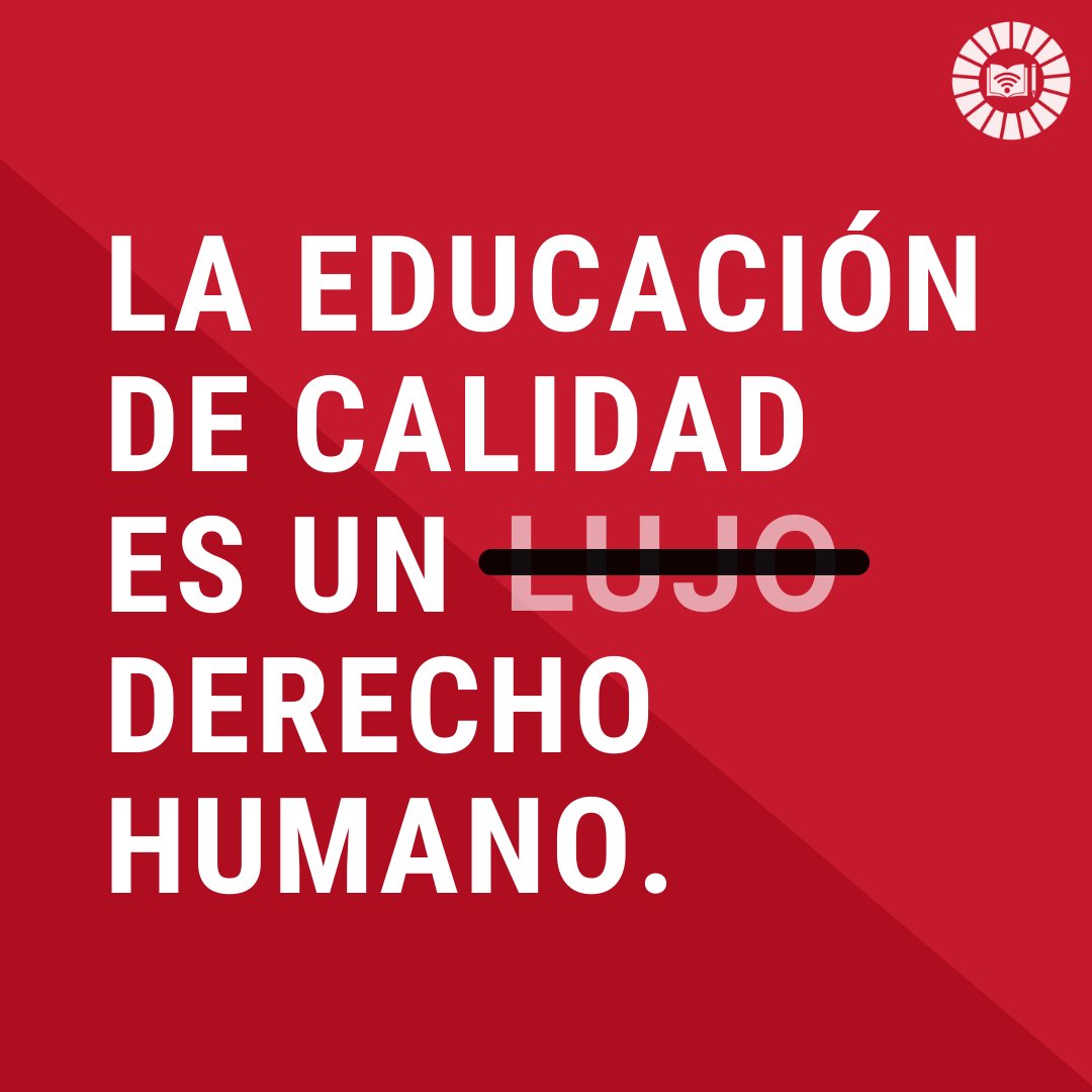 La educación de calidad no es un lujo, es un derecho humano.

En el #DíaDeLaEducación y siempre, conoce cómo los #ObjetivosMundiales pueden ayudar a garantizar una educación inclusiva y de calidad para todos. 

un.org/sustainabledev…