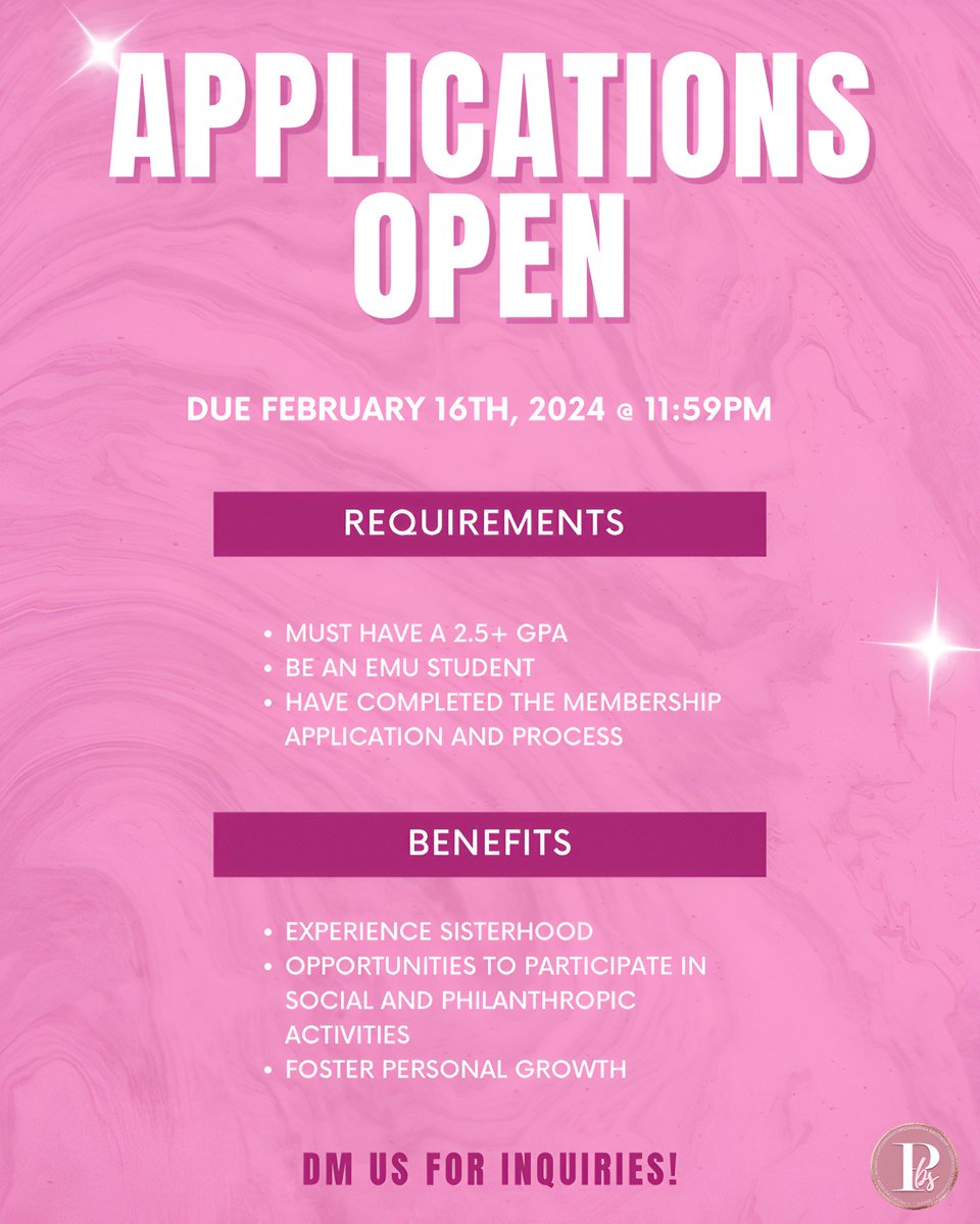 PBSEastern's tweet photo. Tell a friend to tell a friend! 🤭 PBS is now accepting membership applications for this semester! Click the link in our bio or below to apply &amp; feel free to message us for ANY questions! 🤍
https://t.co/K2l3pUqsLU https://t.co/uzlBtoMBOv