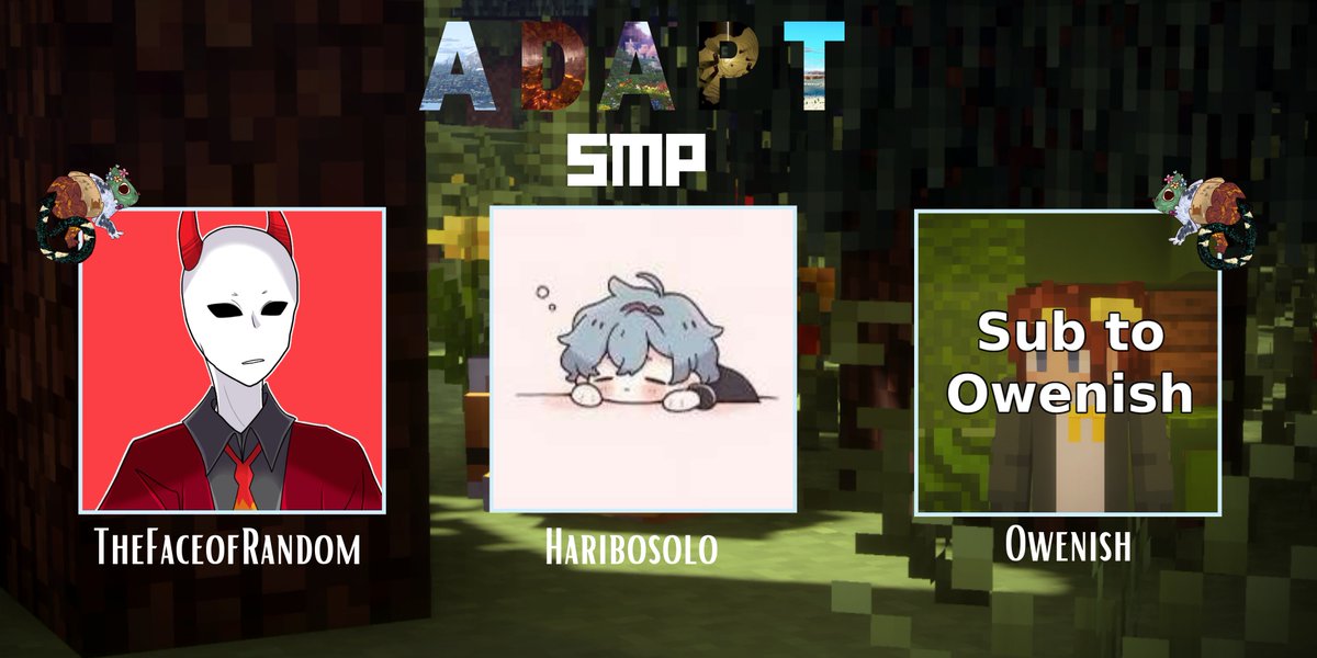 SMPAdapt's tweet image. Welcome to our next set of members!
@TheFaceOfRandom 
@HariboSOLO 
@0w3n1sh