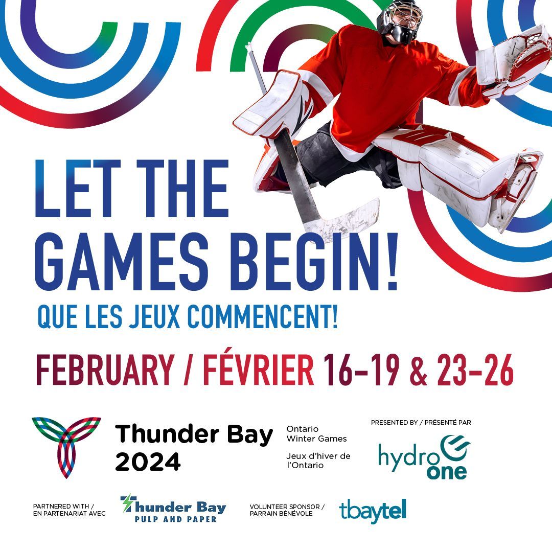 As a proud Sponsor of the Ontario Winter Games 2024, we are excited the games are a few weeks away. Participate and make it a success. 

The Ontario Winter Games are coming to Thunder Bay February 16-26, 2024.

For more information visit tbaygames2024.ca 

#tbaygames2024