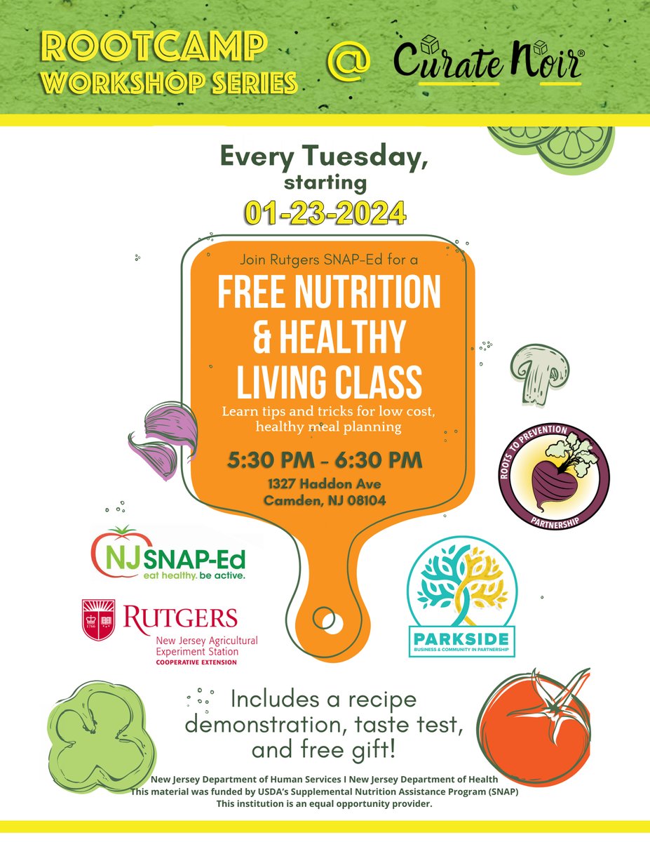 Free Nutrition Class tonight! Eat to live! #Pbcip #parkside