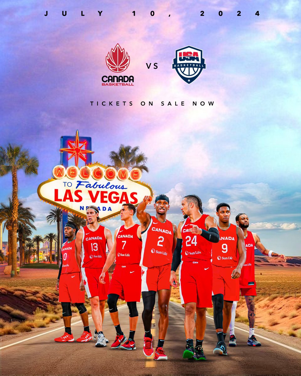 CanBball's tweet photo. The road to Paris starts in Vegas https://t.co/nif1GWch3f