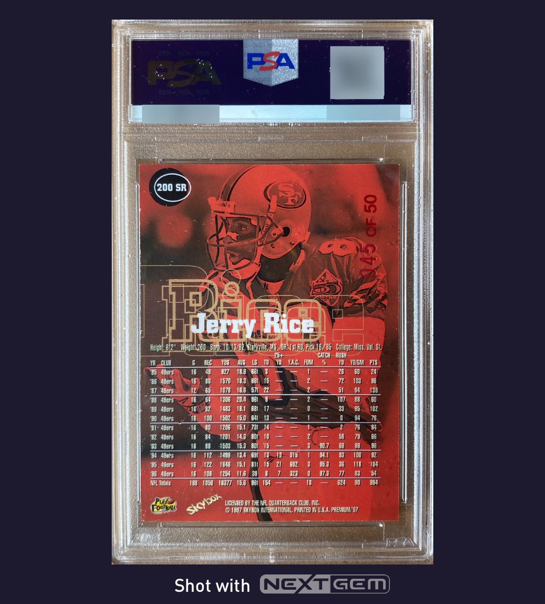 🤩 Let’s see your favorite ‘90s cards!

I’ll go first-
JERRY RICE
1997 SKYBOX PREMIUM
STAR RUBIES (/50)