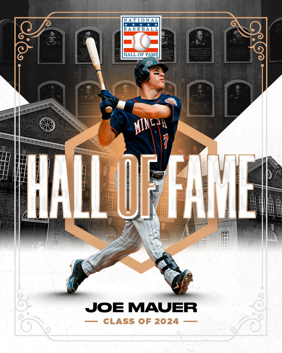 Joe Mauer is officially a first-ballot Hall of Famer!