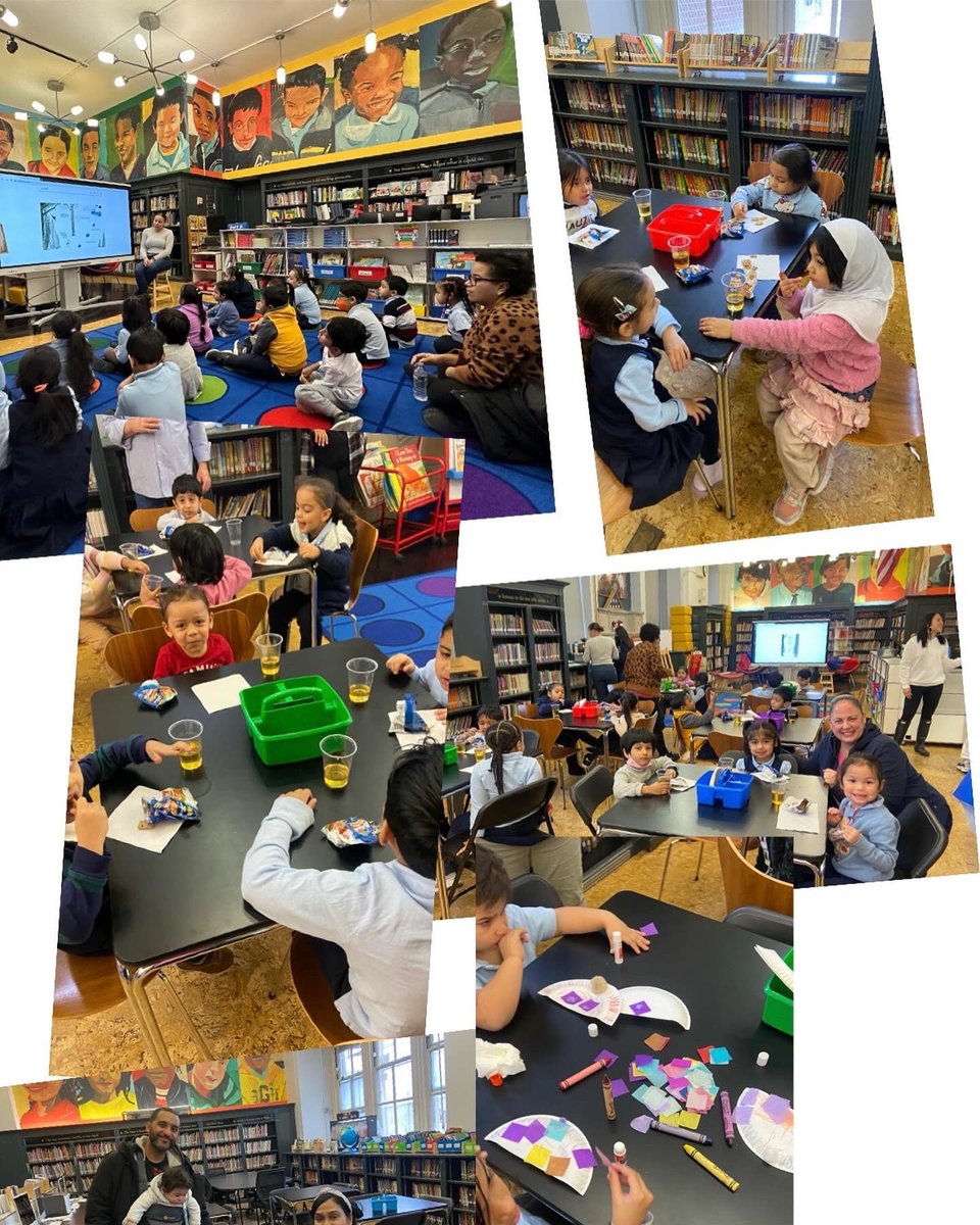 What fun we had with our Pre-K students, families &amp; staff! Our winter library family workshop was filled with stories, fun &amp; even yummy snacks! Thank you to all who joined us, &amp; helped! #familyliteracy #ps36x #schoolhomeconnections #librarieschangelives #alibrarianineveryschool